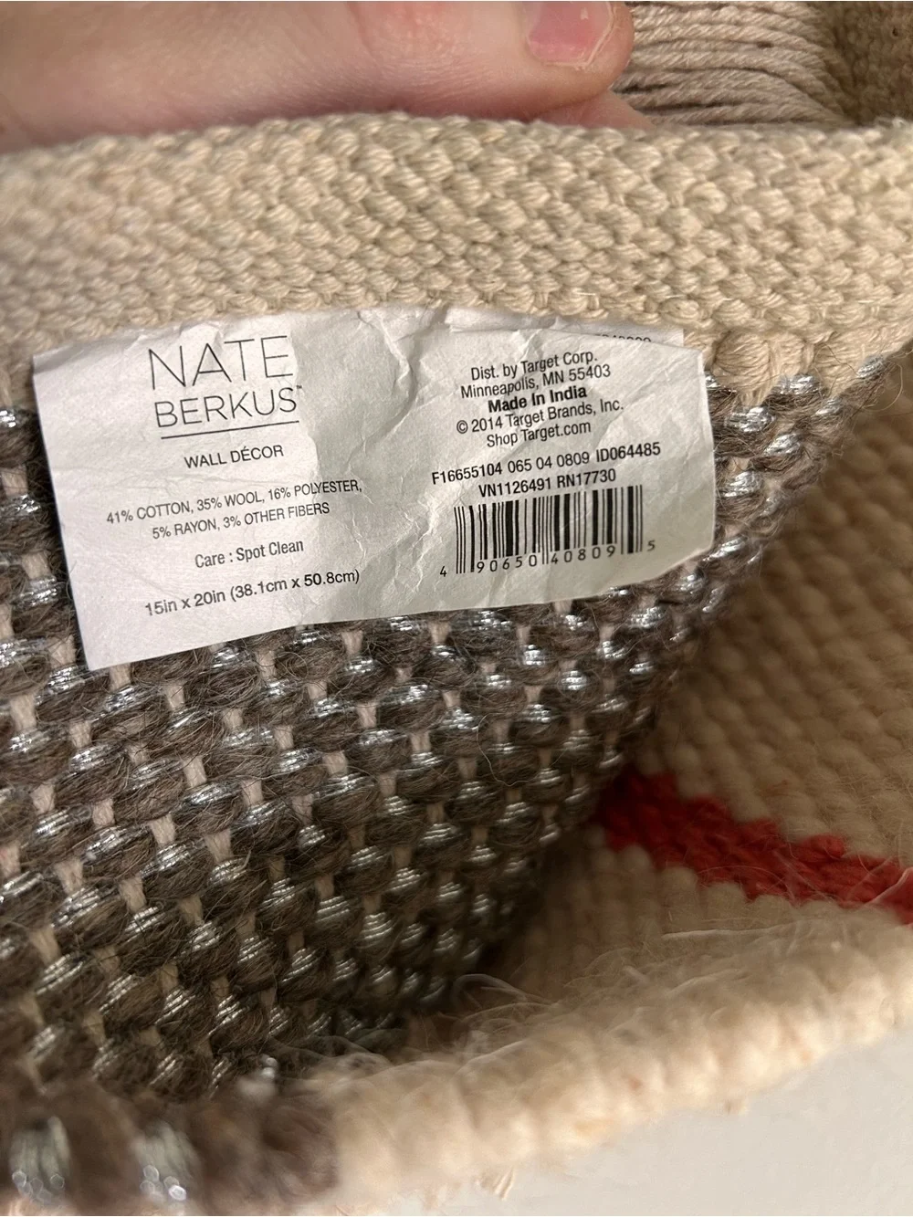 Nate Berkus Wall Weaving from Target